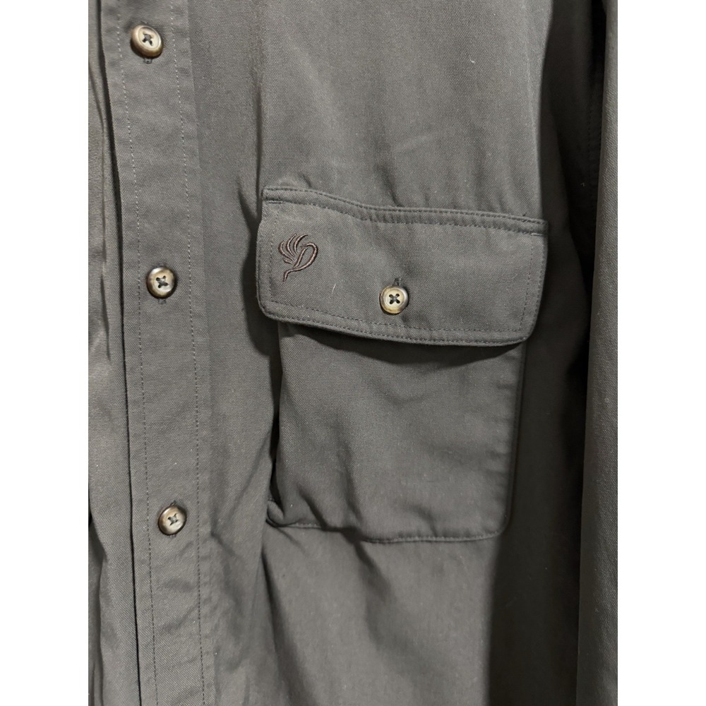 Duck Camp Midweight Hunting Shirt Gray Button Down Nylon LS200 Men's Size XL‎ - Picture 9 of 12